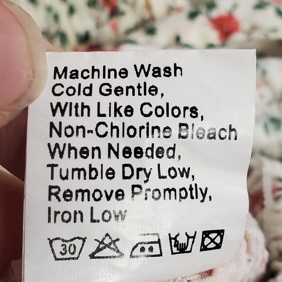 Pretty Garden Womens Smocked Floral Cottagecore Midi Dress Size M Whimsical - Picture 6 of 10